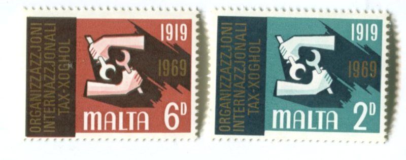 Tutti i francobolli: Briefmarken "Internationale Arbeitsorganisation". Malta. – Nuovo e nell'imballaggio originale da Basel venduto da Butsch5