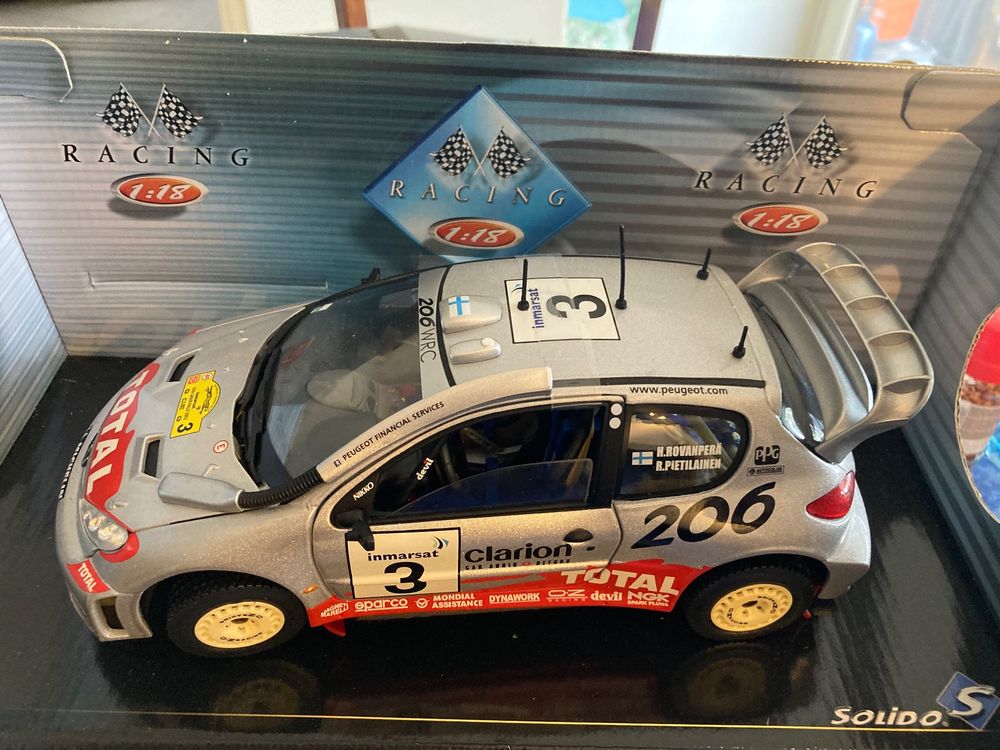 Peugeot 206 wrc Safari Rally 2002. Solido 1/18 (Neu und ...