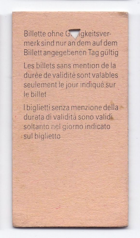 Biglietti: Billette Amriswil - Oberaach – Usato da Langenthal venduto da Sammlungs_aus 1