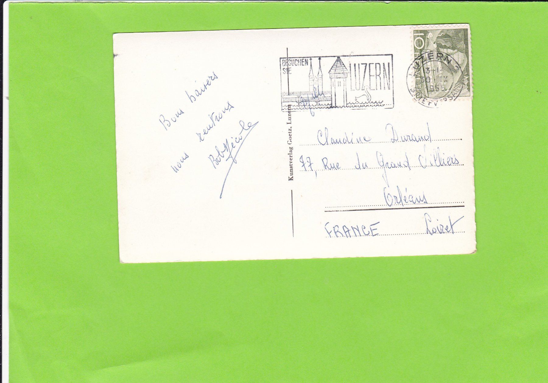 Cartes postales: Luzern-Kapellbrücke-Wasserturm – D'occasion à St. Peterzell par neckertal 1
