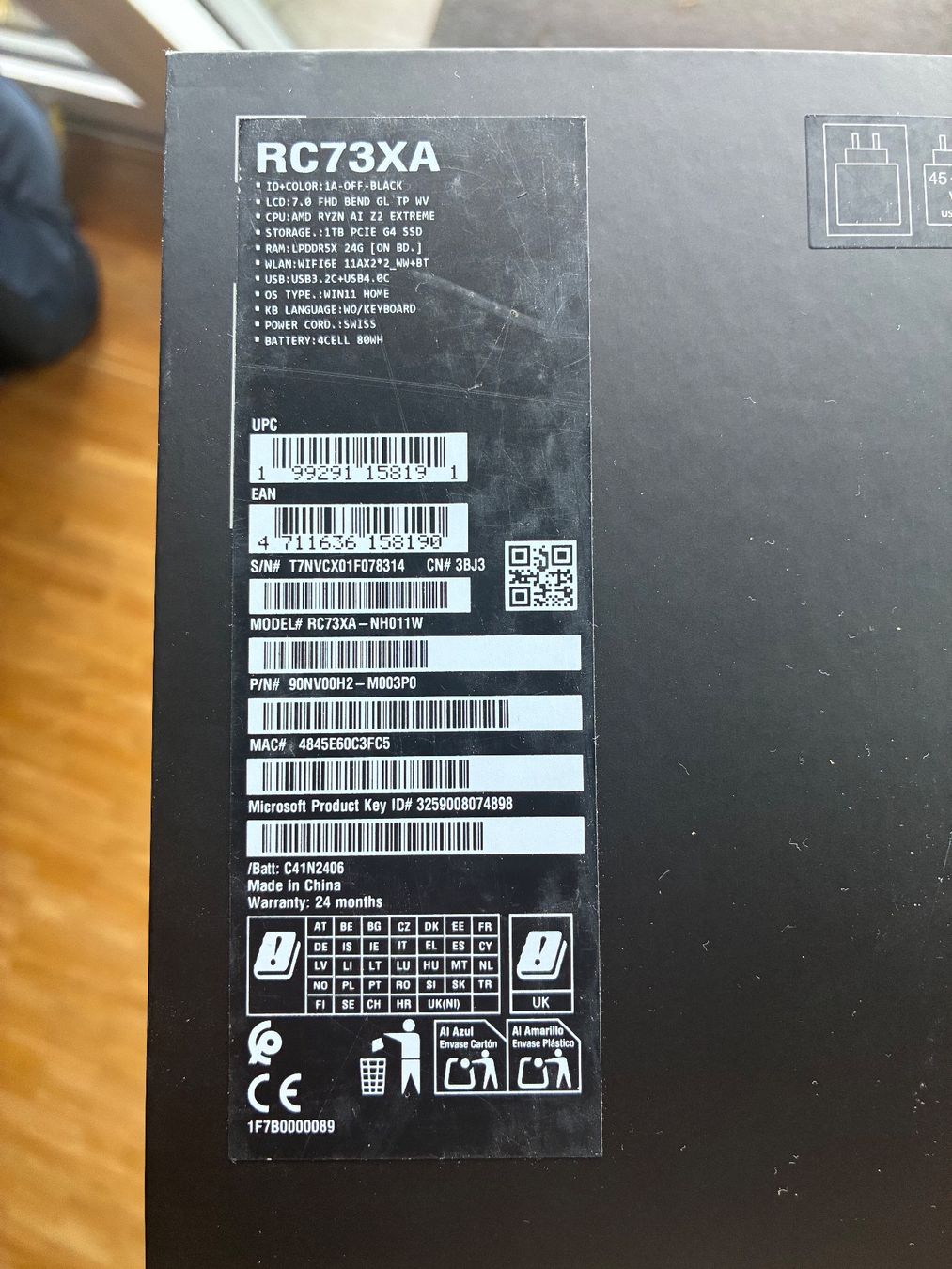 Asus Console: Asus ROG XBOX Ally X Z2E mit Zubehör – Usato da Pratteln venduto da sanfranco 4
