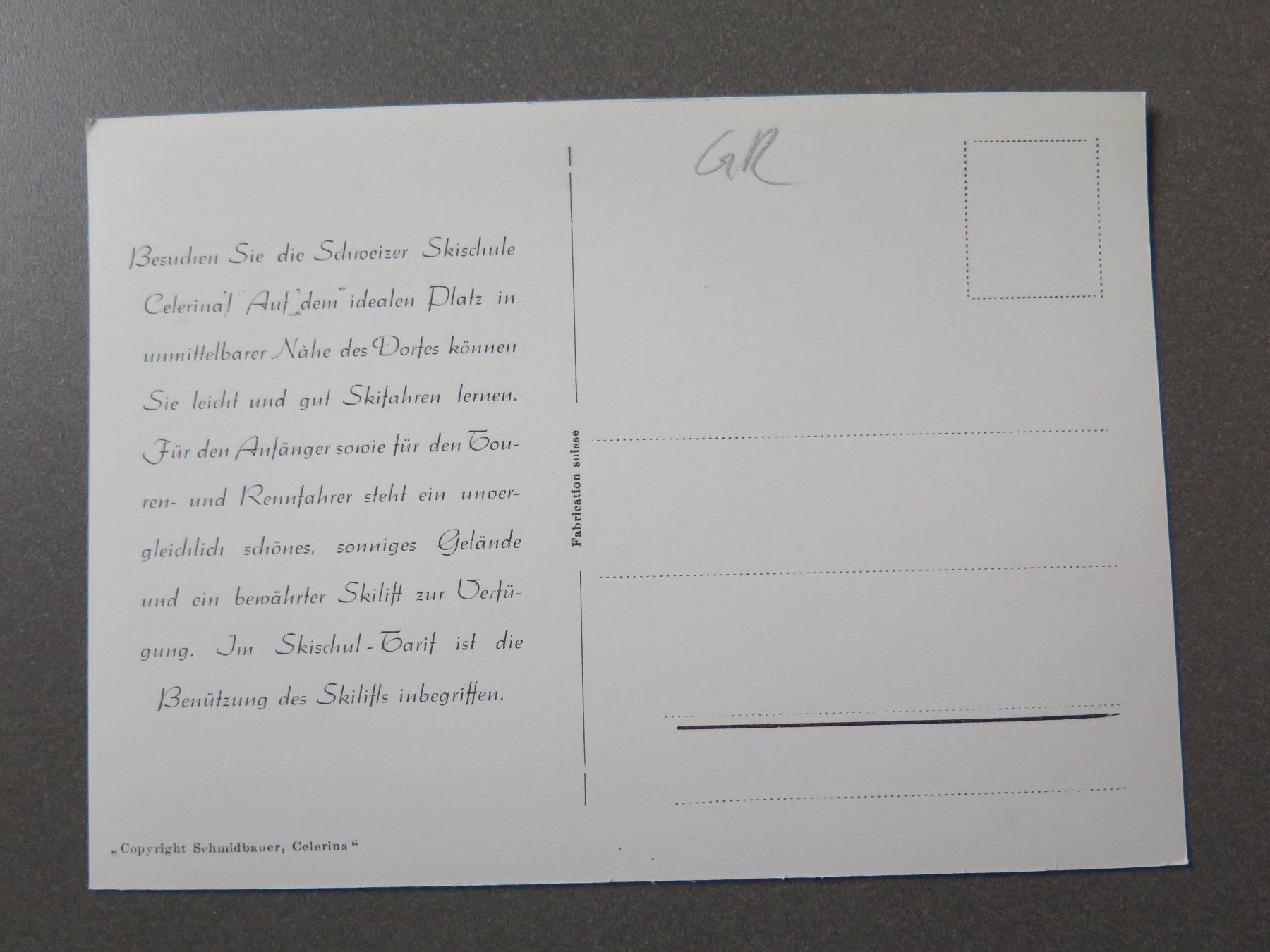 Ansichtskarten: CELERINA - SKI SCHULE CELERINA - INTERESSANT!!! – Gebraucht aus Wittenbach von lipasal 3