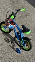 Kinderfahrrad blau gruen mit Stuetzraedern gebraucht