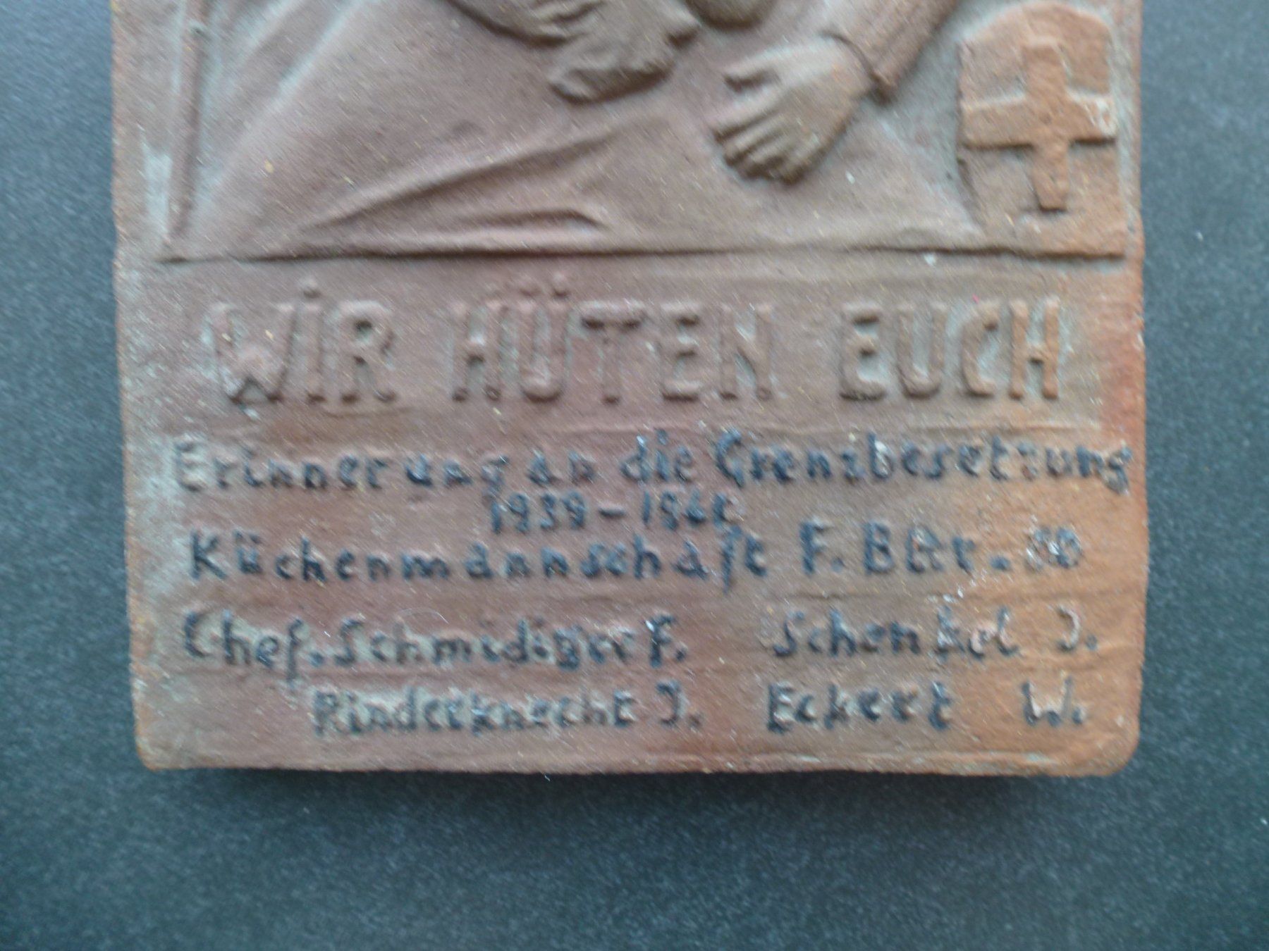 Skulpturen & Statuen: Bildhauer Paul Kramer / Relief Grenzbesetzung CH Krieg – Gebraucht aus Esslingen von FetteSchnecke 2
