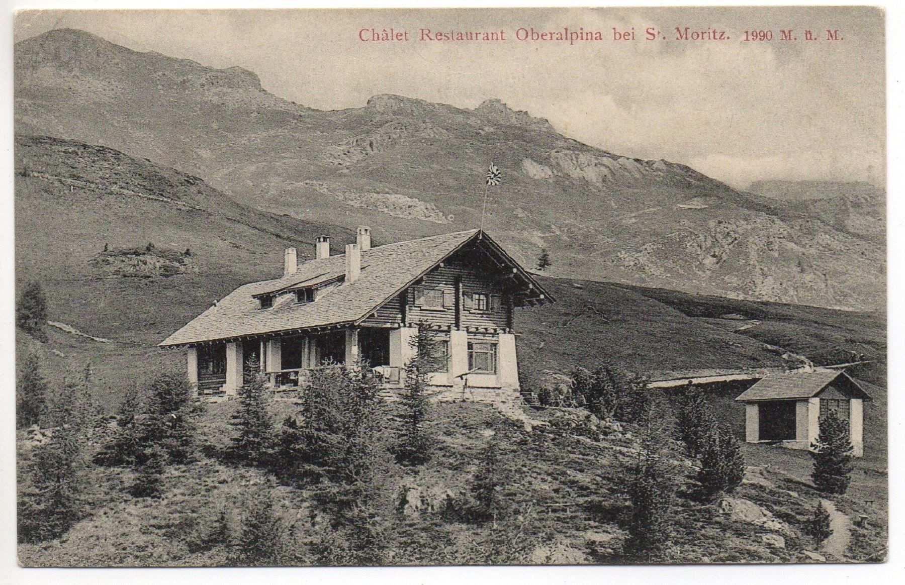 Cartoline postali: ST. MORITZ Châlet Restaurant Oberalpina – Nuovo (secondo la descrizione) da Jona venduto da philajona