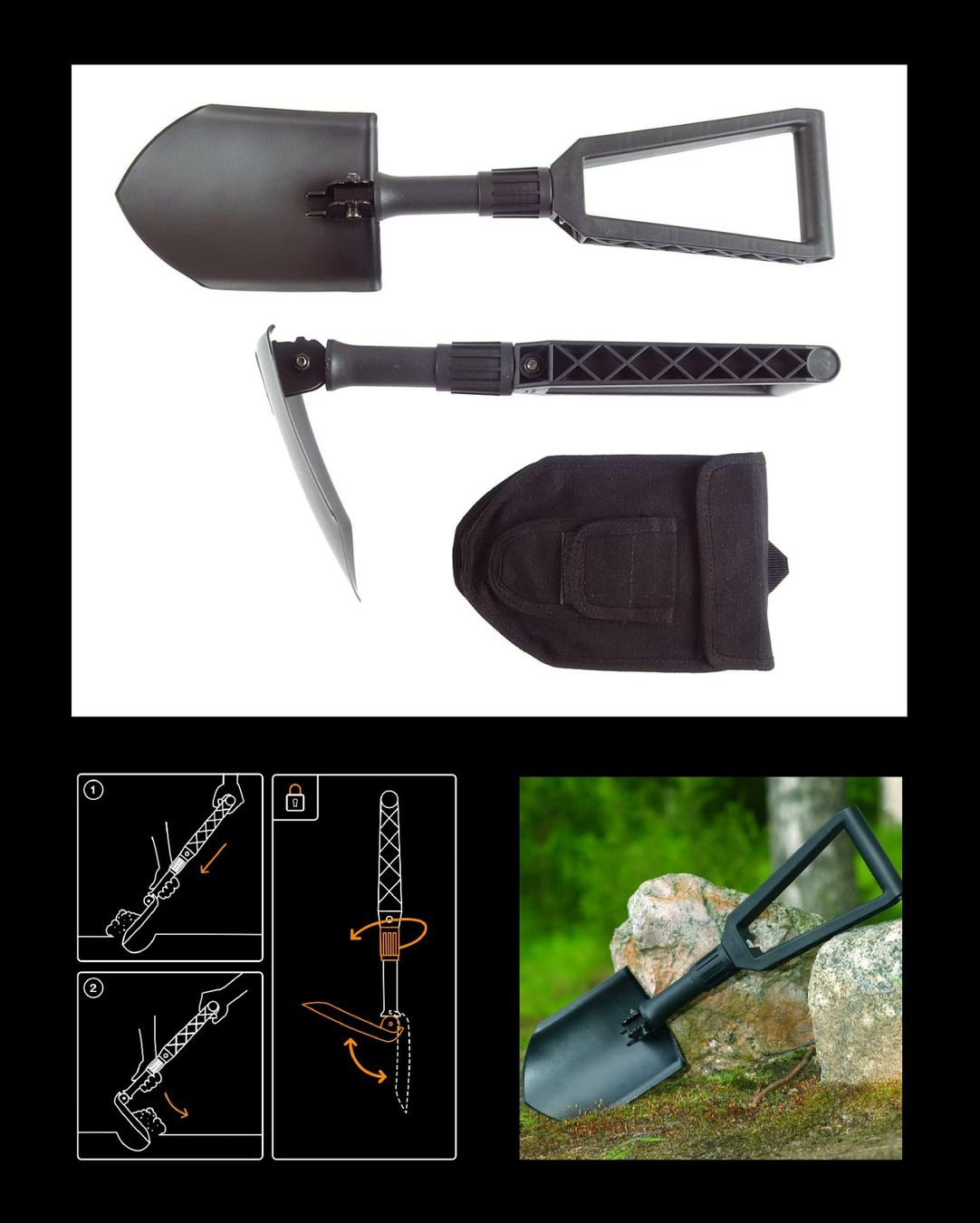 Fiskars Alle Werkzeuge: Fiskars Klappspaten D-Griff – Neu (gemäss Beschreibung) aus Sennwald von MicNi