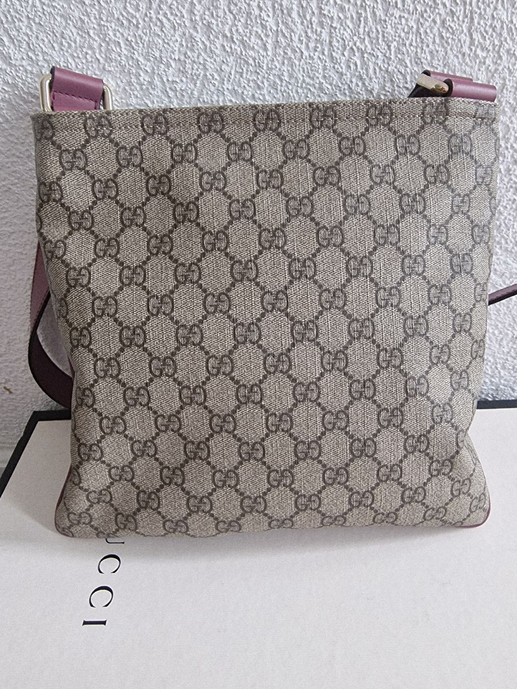 Gucci Borse: Gucci Canvas Messenger Bag Pink – Usato da Herrenhof venduto da wolke__7 1