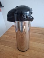 Thermoskanne Edelstahl schwarz 41cm H gutem Zustand