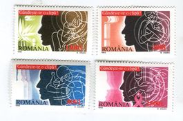 Briefmarken "Kampf gegen Drogen, AIDS". Rumänien