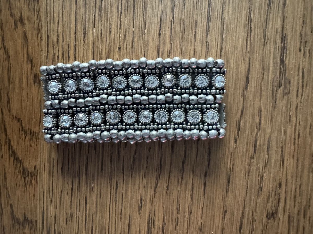 Bracciali & Braccialetti: Metallarmband mit weissen Steinen – Usato da Luzern venduto da wet_7bm6 1