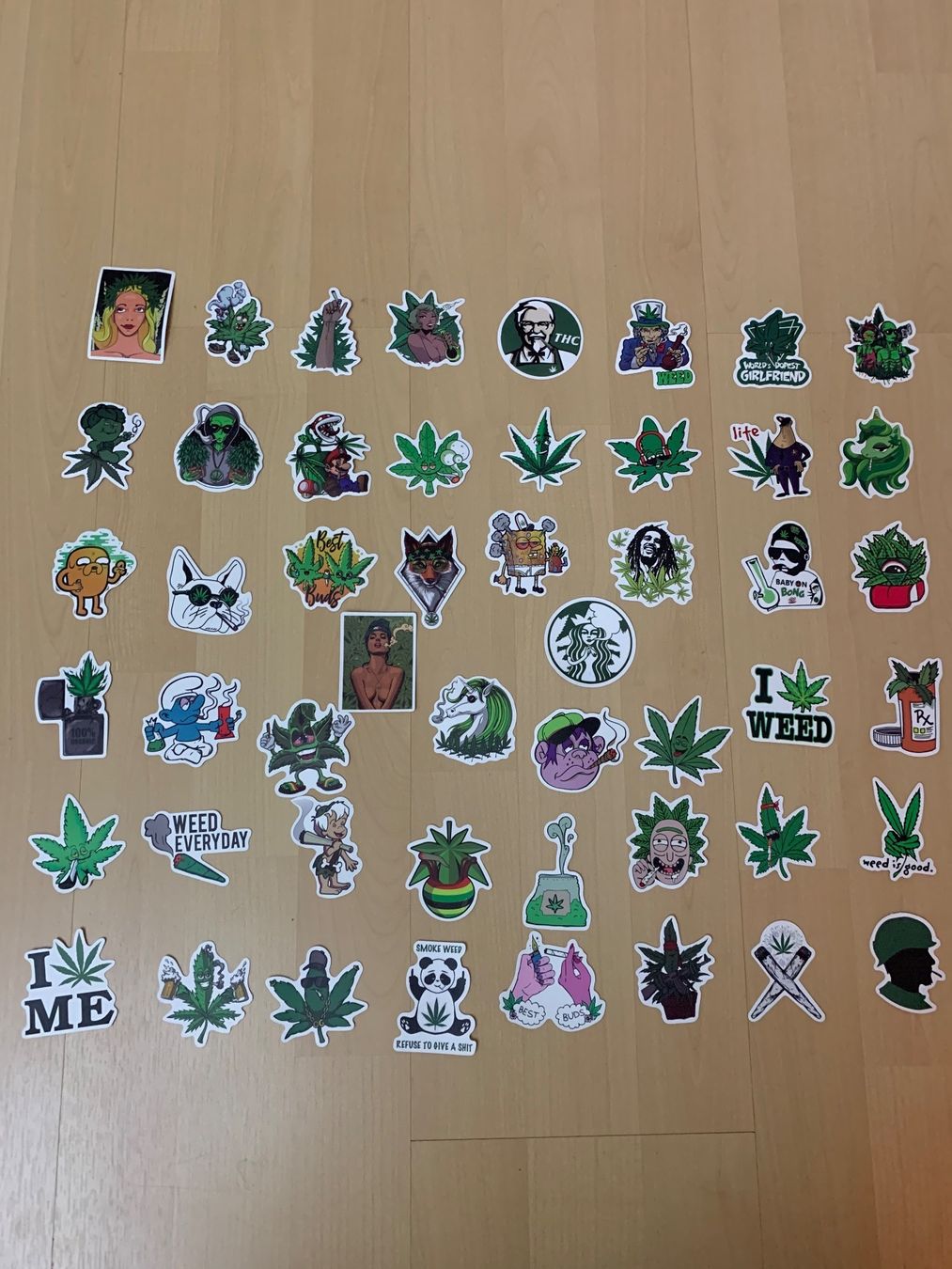 Aufkleber: Aufkleber, WEED, Sticker 50 Stück – Neu und originalverpackt aus Rorschach von lobosch1 2