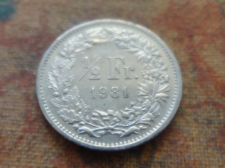 Tutti le monete: 1/2 Fr. 1981 – Usato da Romanel-sur-Lausanne venduto da Swift13