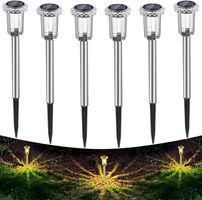 LED Solarleuchten für Garten, 6 Stück Warmweiß