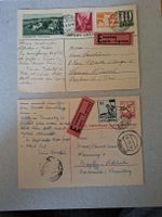 Lot: 2x Express-Postkarten 1951/54 Zürich nach Österreich