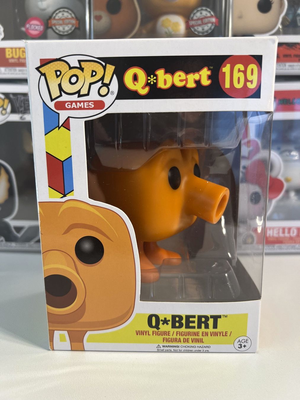 Funko Statuette: Funko POP! Games Q-bert - Q-bert 2016 – Nuovo e nell'imballaggio originale da Le Mouret venduto da perfectbijou