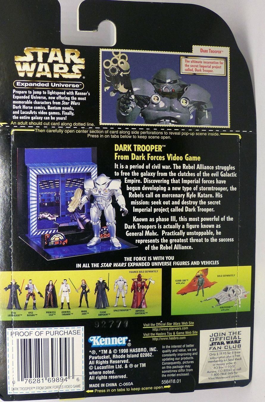 Statuette: STAR WARS DARK TROOPER EXPANDED UNIVERSE BY KENNER 1998 – Nuovo e nell'imballaggio originale da Lugano venduto da YouWantUS 3