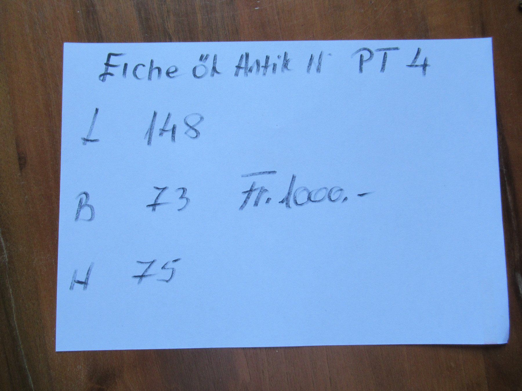 Tische: Antiker Beizentisch (Eiche/148) – Gebraucht aus Berg SG von Pizza58 7