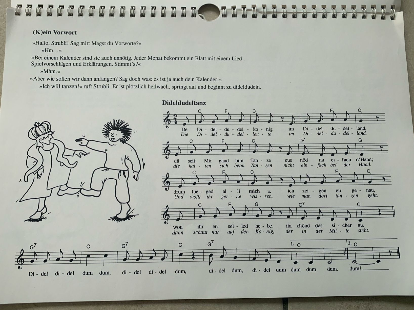 Calendari: STRUBLIS SINGKALENDER/ GERDA BÄCHLI – Usato da Brugg AG venduto da olamim 1