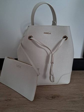 Furla Beuteltasche / Bucket Bag  Creme  Sehr guter Zustand