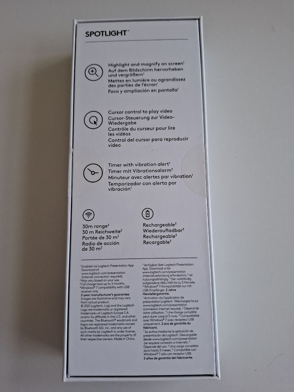 Logitech Telecomandi: Logitech Spotlight Presentation Remote - Wie neu! – Nuovo (secondo la descrizione) da Frick venduto da Drogba_15 1