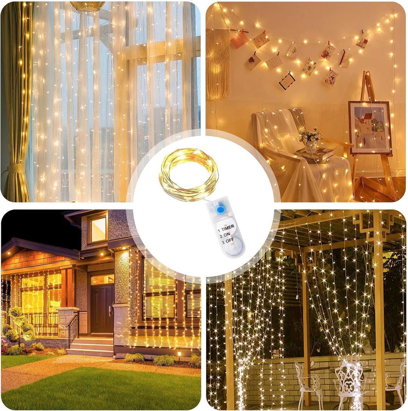 Ghirlande e barre luminose: LED Lichterkette mit Timer inkl. Batterien – Nuovo e nell'imballaggio originale da Diepoldsau venduto da preisparadies-ch 3