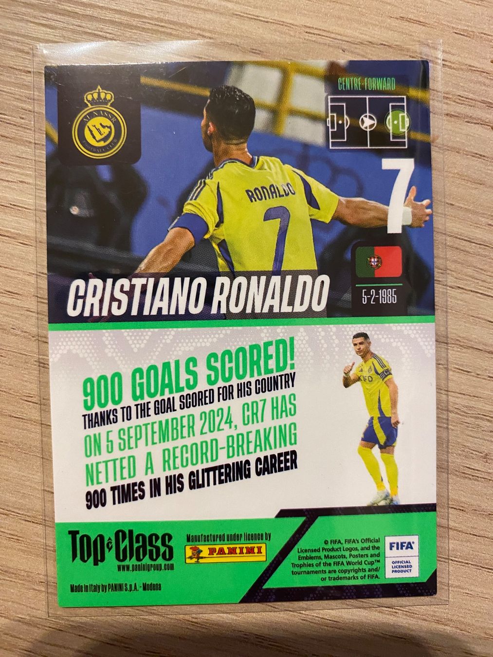 Panini Carte collezionabili: Panini Top Class 2025 Unbeatable Ronaldo green parallel – Nuovo (secondo la descrizione) da Zürich venduto da BVBWINNER 1