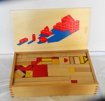 Invalida Holzklötzli Holzbausteine für Kreative Kinder