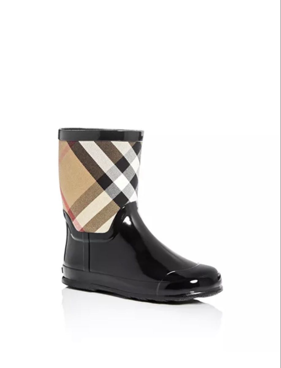Burberry Scarpe per ragazze: Burberry House Check Panel Rain Boots fits 36-37 – Usato da Puidoux venduto da vendange