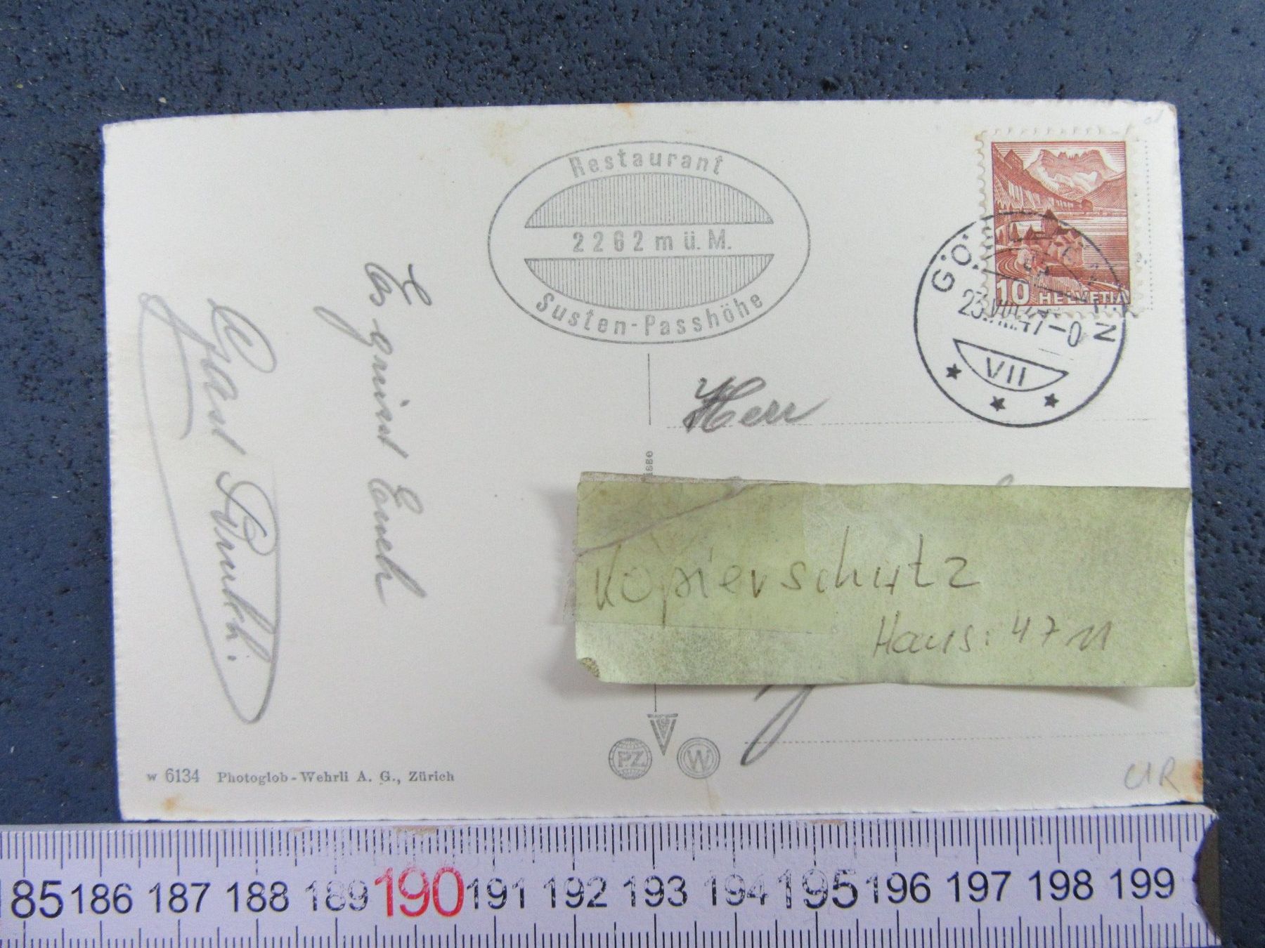 Cartoline postali: 2 SAURER POSTAUTO OLDTIMER SUSTENSTRASSE 1947 URI AK – Usato da Ettingen venduto da Hausi4711 2