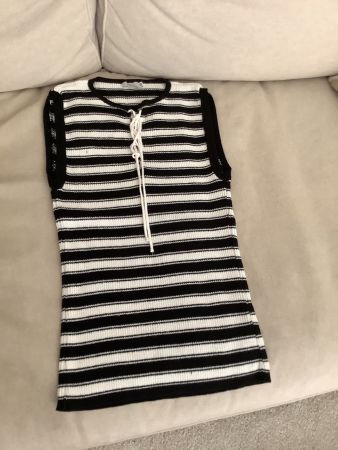 Lady summer t-shirt with stripes
