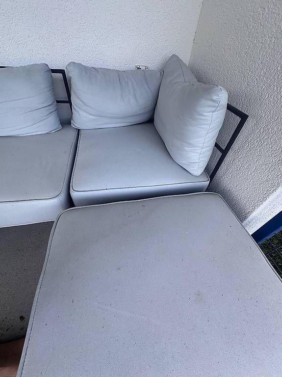 Sofas: Gartensofa mit Hocker, 4-teilig, grau, Gebraucht – Gebraucht aus Russikon von bienchenbee 4