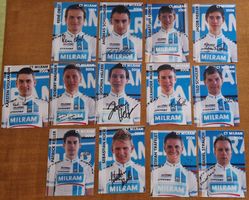 Radsport Team Milram von 2006, 13 original signierte Ak
