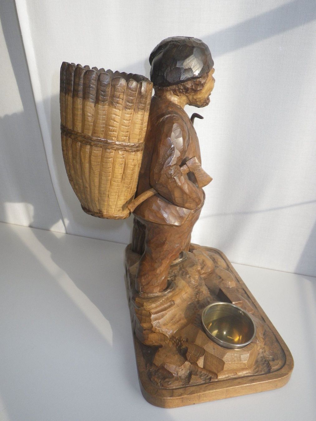 Skulpturen & Statuen: geschnitzter Bauer mit Hutte – Neu (gemäss Beschreibung) aus Brienz BE von P.Edelweiss 3