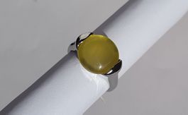 Ring mit gelben Stein Gr. 17 *NEU*