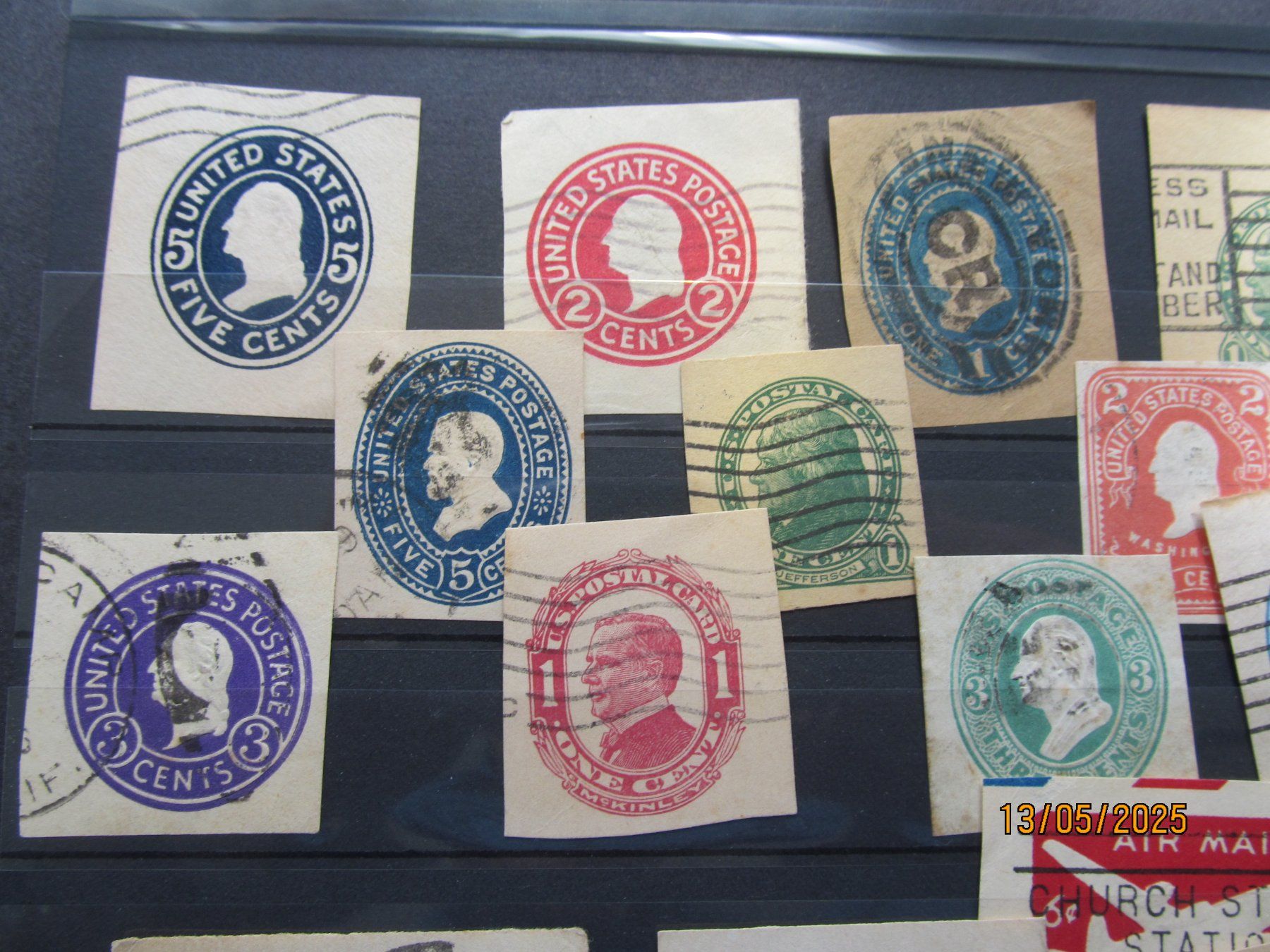 Alle Briefmarken: USA  Sammlung  lt. Abildungen  auf Sreckkarten – Gebraucht aus Hergiswil NW von Panda1990 2