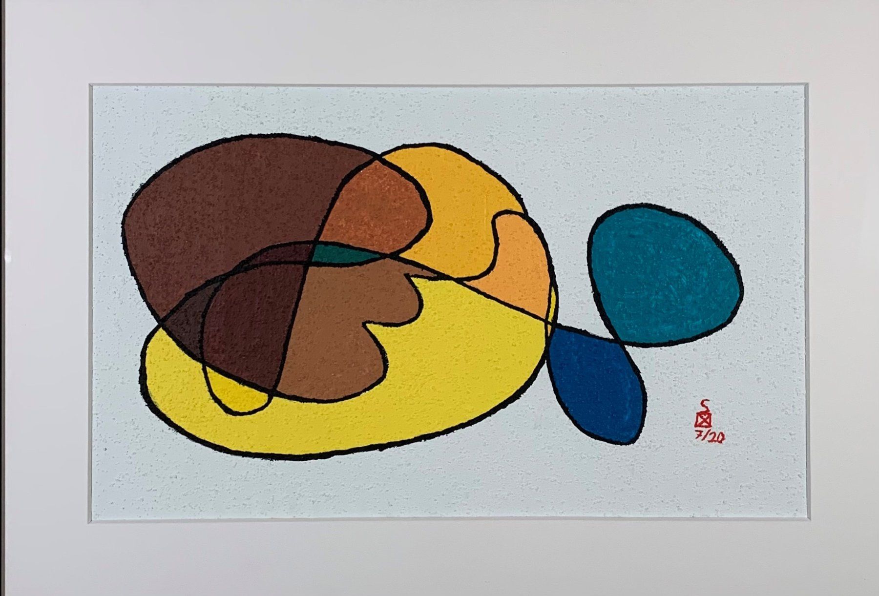 Dipinti: Original Schweizer Kunst: Mann mit blauem Vogel – Usato da Basel venduto da EsZed 1