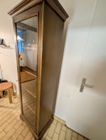 Vitrine en bois avec porte vitrée – 170 × 50 cm –