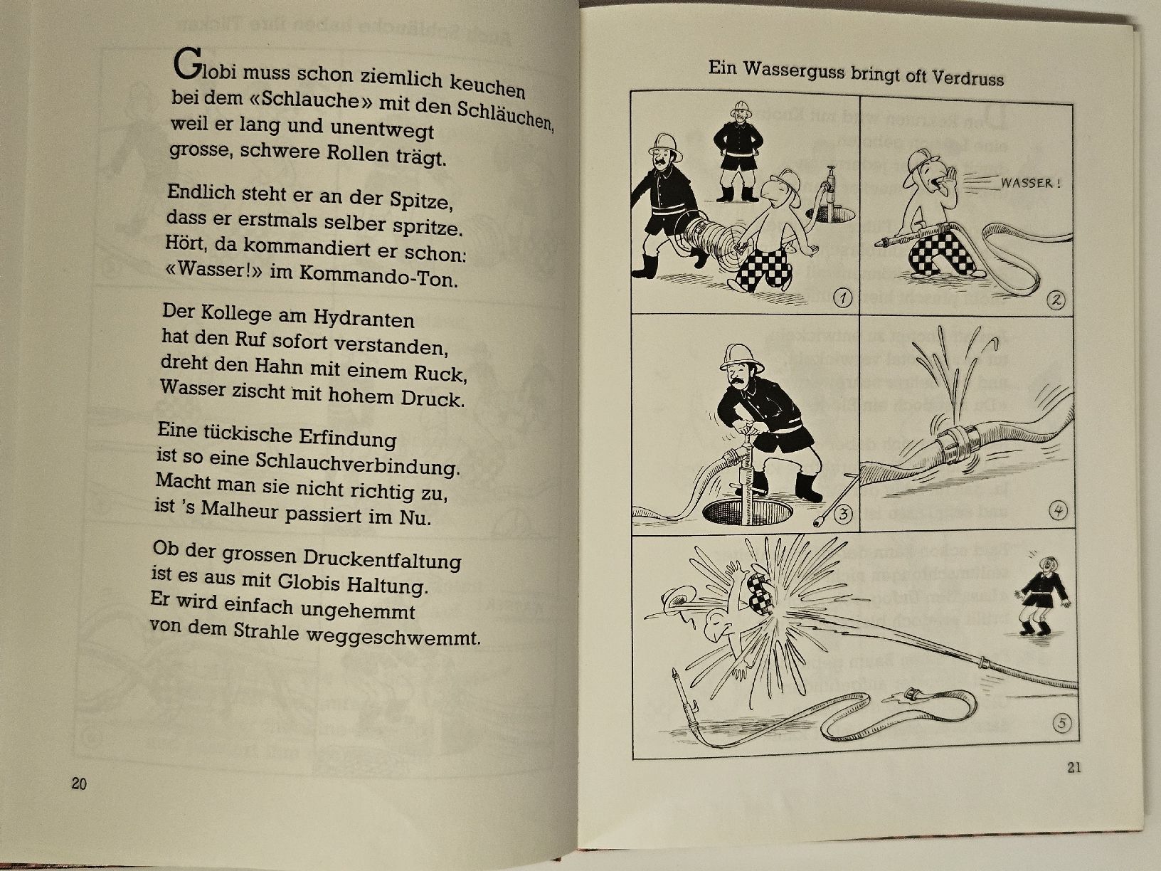 Fumetti: Globi bei der Feuerwehr - unbemalt – Usato da Oberdorf BL venduto da BaldenEagle 2