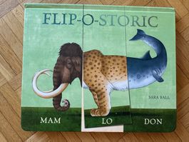 Flip-O-storic Tier-Mixbuch: Urzeit-Spass für Kinder!