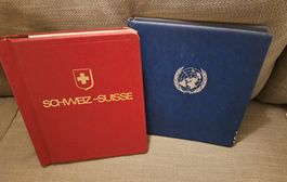 Zwei CH Vordruckalben falzlos, Biella, Lindner