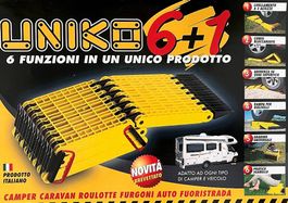 2 Stkück Faltrampe Uniko 6 in 1 (Fahrzeugkeil für Camper)