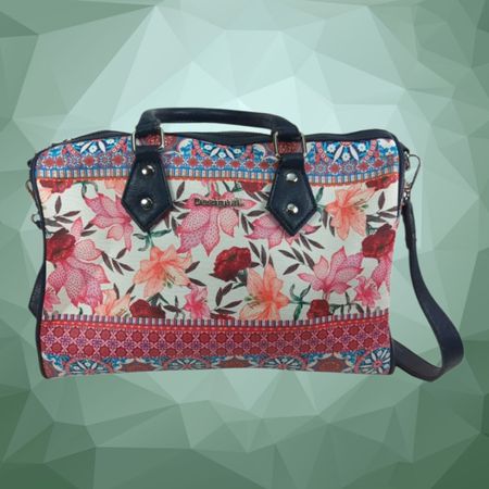 Desigual Damen Hobo- / Umhängetasche Braun mit Stickerei