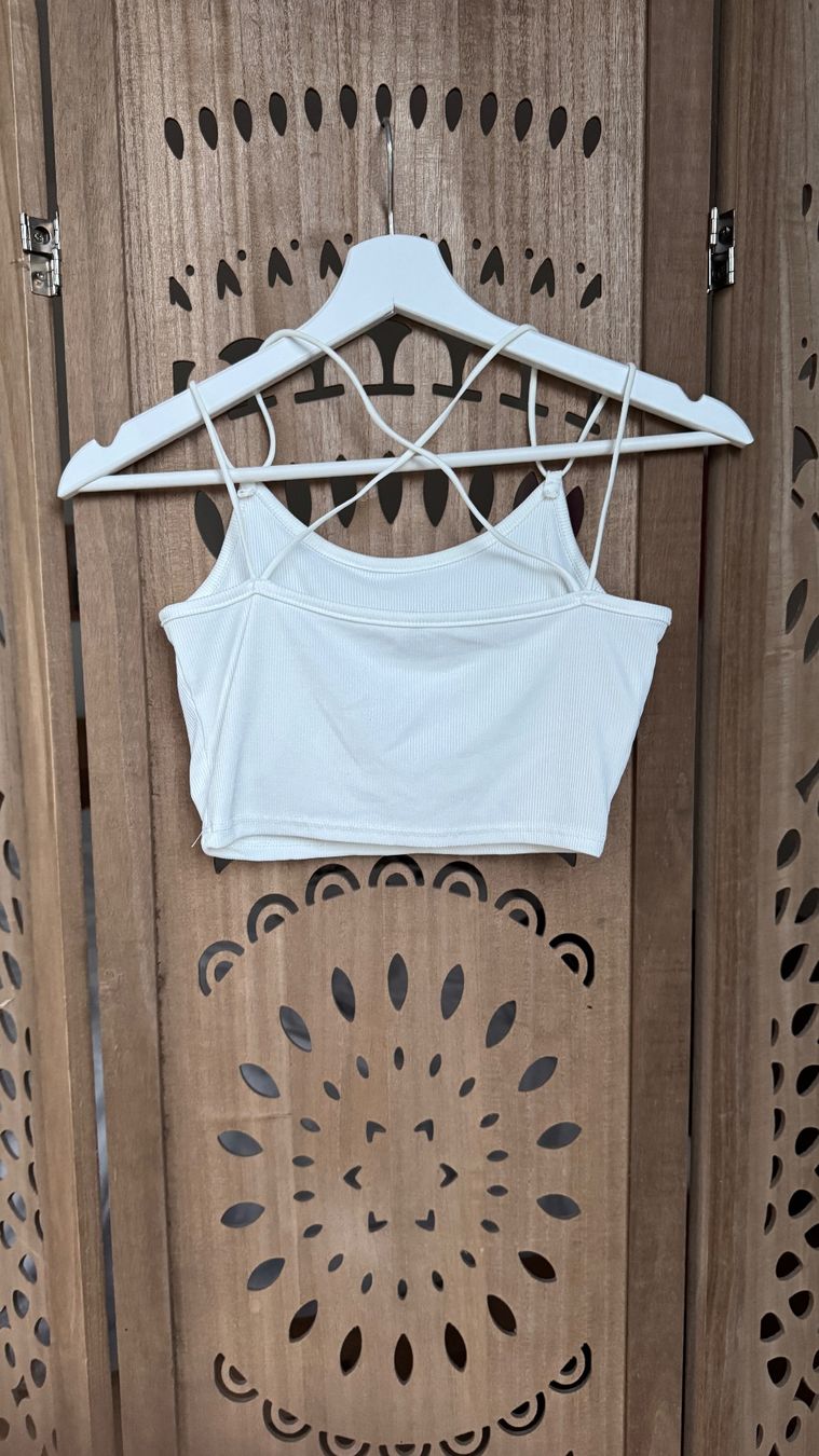 Tops: Weisses Trägertop – Neuf (Voir description) à Riedern par leoni_m 1