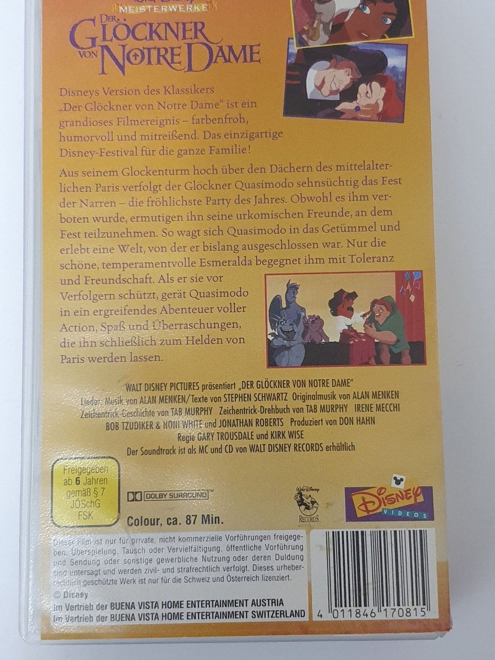 Alle VHS: Der Glöckner von Notre Dame VHS Disney – Gebraucht aus Oberdorf BL von BaldenEagle 3