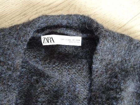 Strickmantel ZARA dunkelblau Gr. XL