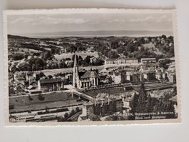 Alte AK St. Gallen, Kaserne, Eisenbahnschienen,Othmarkirche,