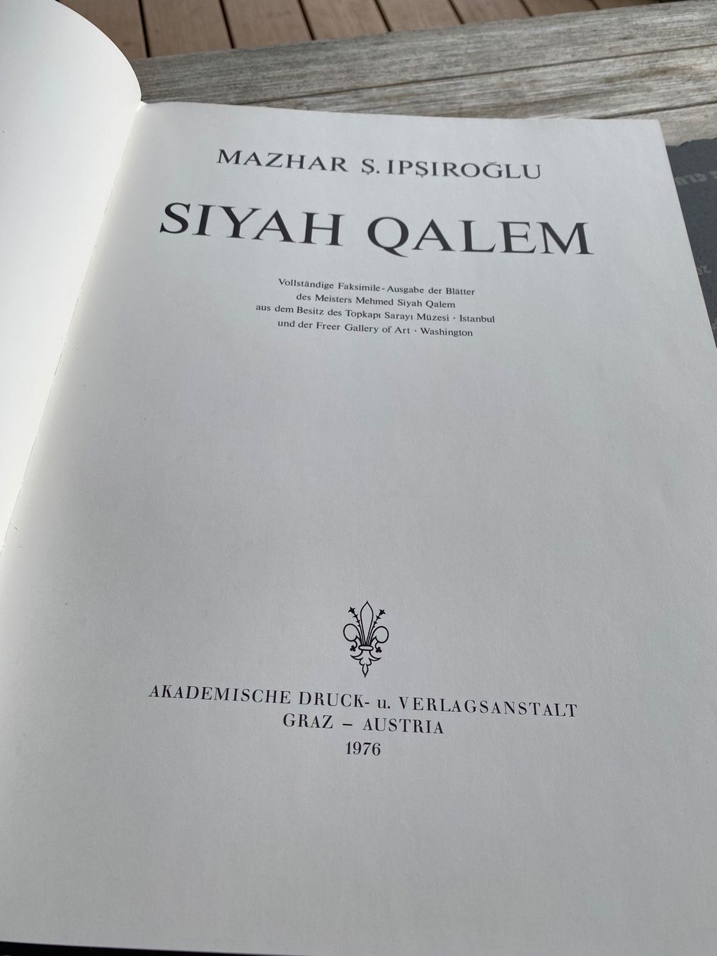 Libri: SIYAH QALEM Buch – Usato da Münchwilen TG venduto da Mercurius63 4
