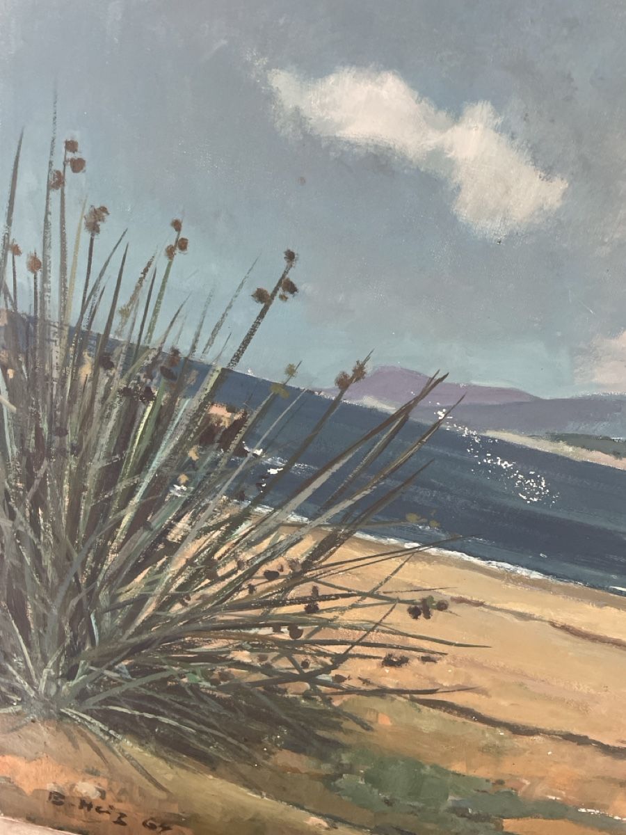 Dipinti: Originales Gemälde "Boote am Strand" von B. Heiz, 1967 – Usato da Zwingen venduto da keuseli49 3