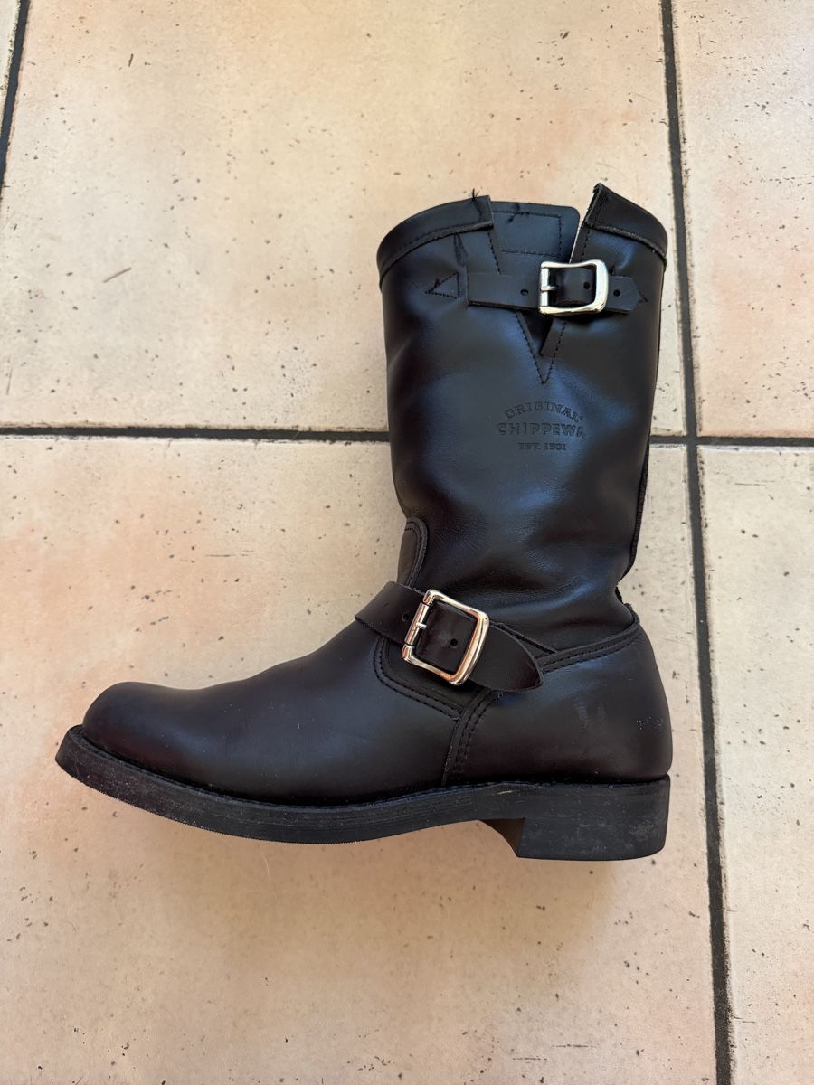 Chaussures hommes: Bottes Chippewa Engineer, cuir noir, taille 39.5 / 40 EU – D'occasion à Crissier par jdc_2knk 1