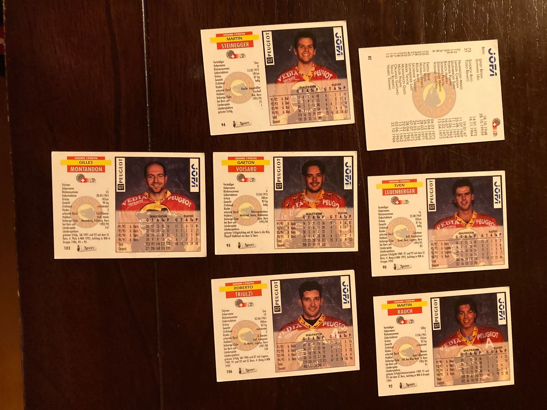 Sammelbilder & Trading cards: Divers cartes CP Berne saison 95-96 – Gebraucht aus Plagne von gigi204 1
